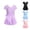 Purple, variant on VOUZZA Ballet Leotards for Girls with Removable Skirt Toddler Hollow Back Dance Dress Combo Athletic Active Gymnastics Skater Wear