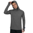 thumbnail image 6 of Hoodies for Men UPF 50+ Sun Protection Long Sleeve Shirt Outdoor Hiking Running Fishing Workout T Shirts with Mask, 6 of 8