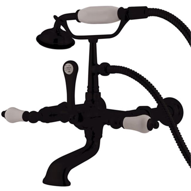 Wall Mount Clawfoot Tub Filler with Hand Shower