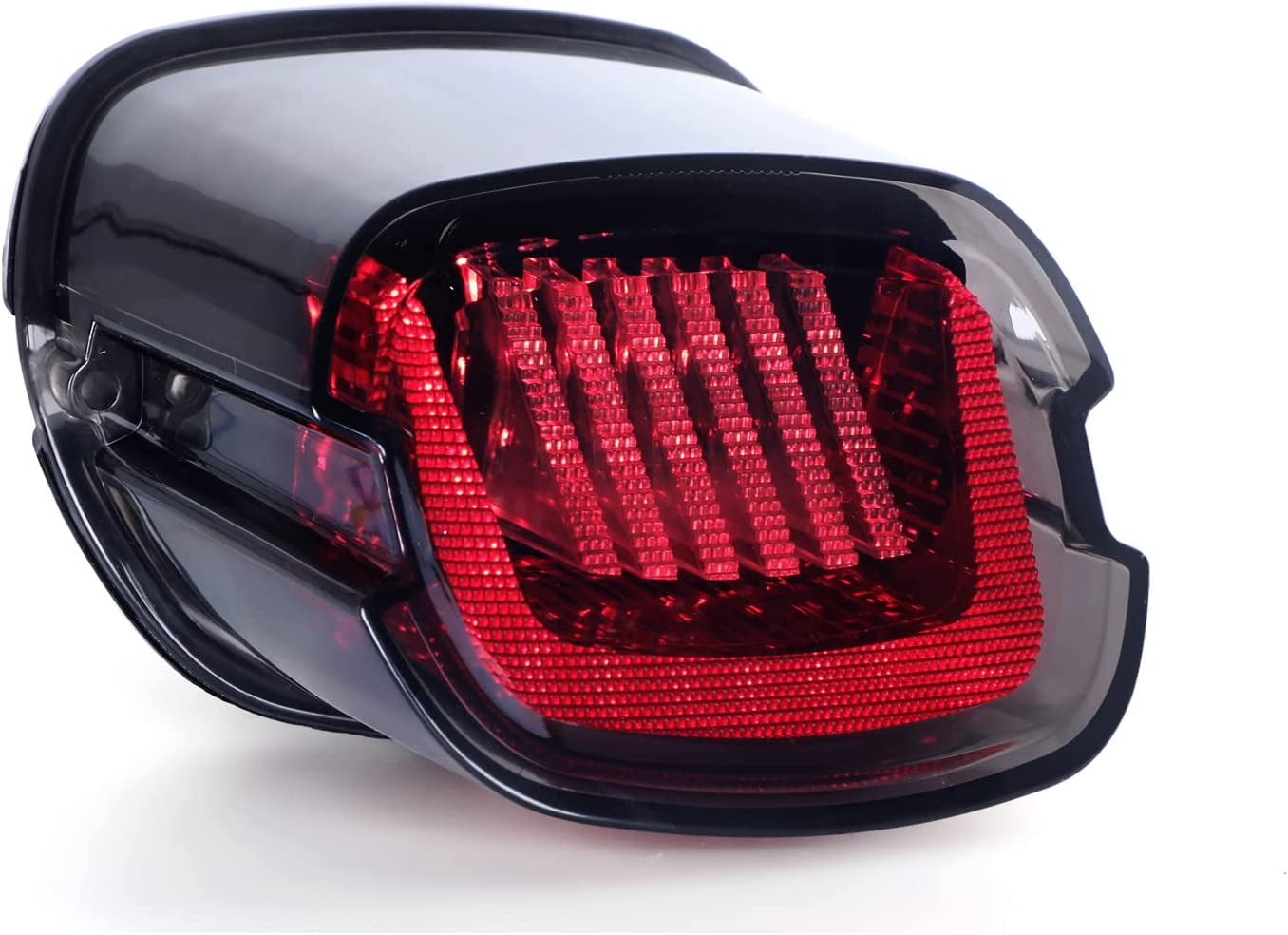 Brake Integrated Turn Signals Compatible with Harley Sportster XL883c Street Glide Road King Low Profile Taillights NTHREEAUTO Smoked LED Tail Light 