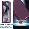 thumbnail image 4 of WWS-for Samsung Galaxy S24 Ultra Case, Rugged with Screen Protector Heavy Duty 3 Layer Protective Case Shockproof Drop Military Tough Cell Phone Cover for Samsung S24 Ultra 5G, Night Purple, 4 of 4