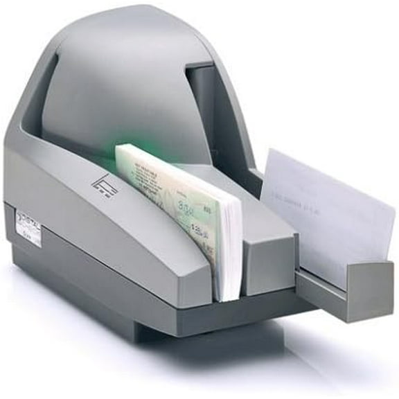 Restored Digital Check TellerScan TS240-50DPM Check Scanner, High-Speed Teller Capture with 100-Document Feeder, Dual-Sided Image Capture, P/N: 153000-21 (Refurbished)