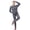 Grey, variant on Women 2-Piece Quarter Zip Soft Stretch Sweatsuit Fleece outfit