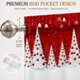 thumbnail image 5 of AshasdS Red Christmas Trees Border Window Valance Winter Holiday Short Curtain Rod Pocket for Living Room, 5 of 5
