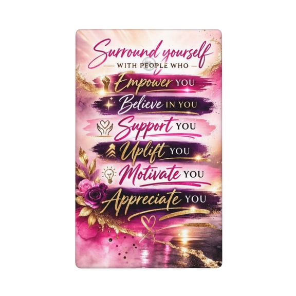 Positive People Quote Inspirational Gift Decorative Blank Wall Plate Cover, Polycarbonate Switch Plate
