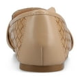 thumbnail image 4 of Journee Womens Marci Slip On Round Toe Loafer Dress Flats, Widths Available, 4 of 11