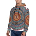 thumbnail image 3 of Xecao Mandala Pattern Men's Adult Pullover Hoodie,Hooded Sweatshirt-XX-Large, 3 of 7
