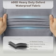 thumbnail image 5 of Unnifurnzi Patio Furniture Covers-Outdoor Furniture Covers Waterproof for 5 Pieces Patio Set 600D Heavy Duty Outdoor Sectional Cover for Furniture Couch Sofa Chair 90" L × 68" W × 28" H-Gray, 5 of 7