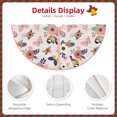 thumbnail image 4 of KLL Rose Flowers Christmas Tree Skirt 48" ,Party Decorations Farmhouse for Christmas Decorations Holiday Party, 4 of 6
