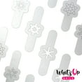 thumbnail image 2 of Whats Up Nails - Jolly Snowflakes Silver Vinyl Stencils Nail Art Design, 2 of 10
