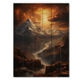 thumbnail image 3 of Designart "Hebrew Mount Sinai horizon I" Religion & Spirituality Print on Natural Pine Wood, 3 of 5