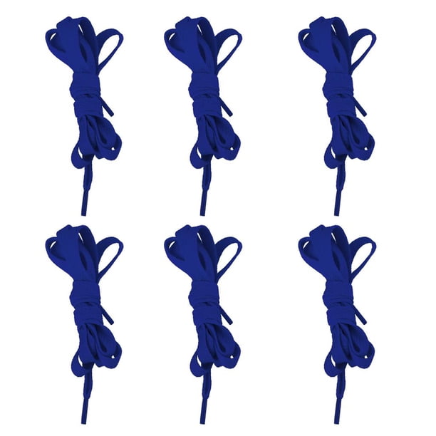 Cordones de 180 cm de ancho Cordones de Cordones para zapatillas de deporte - Azul Salvador Cordones de zapatos planos