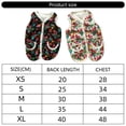 thumbnail image 3 of Fashion Flower Pattern Winter Coat For Small Dog Cats Warm Fleece Lining 2 Leg Costume Warm Jackets for Cold Weather, 3 of 9