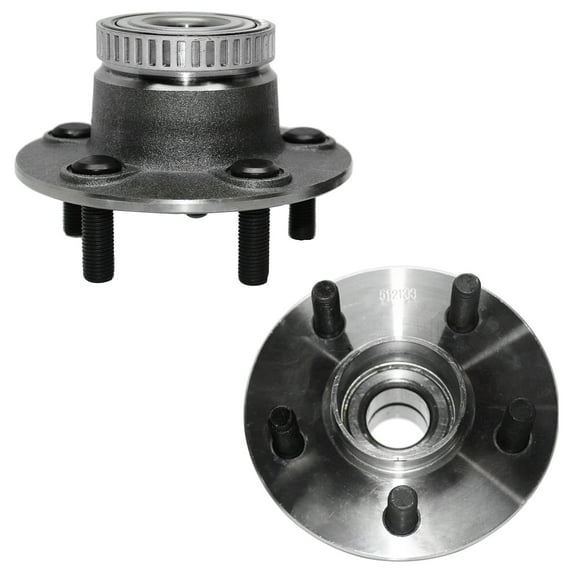 Detroit Axle - Rear Wheel Hub and Bearing Assembly Replacement for Plymouth Breeze Cirrus Dodge Stratus 5 Lug w/ABS 512133 - 2pc Set