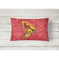 thumbnail image 2 of Carolines Treasures 8862PW1216 Butterfly on Red Canvas Fabric Decorative Pillow, 12H x16W, multicolor, 2 of 3