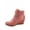 Dusty Pink, variant on Peggy-56 Women's High Top Fashion Round Toe Lace Up Wedge Sneaker Shoes