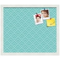 thumbnail image 2 of PinPix 20x17 Custom Cork Bulletin Board Peaks Modern Pattern Aqua Poster Board Has a Fabric Style Canvas Finish, Framed in Peaks Modern Pattern Aqua, by ArtToFrames (PinPix-1790), 2 of 6