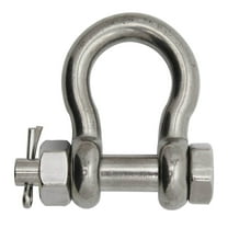 Extreme Max 3006.8378 BoatTector Stainless Steel Bolt-Type Anchor Shackle - 1/2"