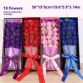 thumbnail image 3 of Flower Gift Box: Red Real Preserved Roses in A Box, Handmade, Rose Petals, Birthday, Marriage - Red, 3 of 3