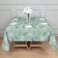 thumbnail image 3 of Pioneer Flower Floral Print Pattern Square Tablecloth, Waterproof Wipeable Spillproof Washable Table Cover for Home Kitchen Party Decor, 60"x60", 3 of 6