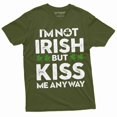 thumbnail image 6 of Non-Irish Funny St. Patrick's day T-shirt I am not Irish kiss me tee shirt Saint Patricks gift (X-Large Grey), 6 of 7