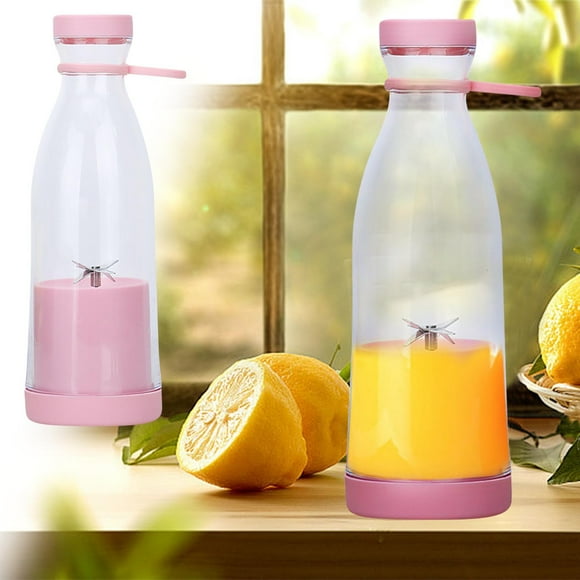 Jiaeri Gobelet Mélangeur Extracteur de Jus Portable, Mini Mélangeur Personnel Rechargeable par USB pour Smoothies, Bouteille Shaker Portative pour Shakes Protéinés, Jus de Fruits, Boissons Santé à Emporter, Voyage Sport Gym Cuisine Usage à la Maison