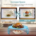 thumbnail image 4 of Microwave Rack Tray, Multifunctional Plastic Plate Holder, Microwave Oven Baking Rack, 4 of 4