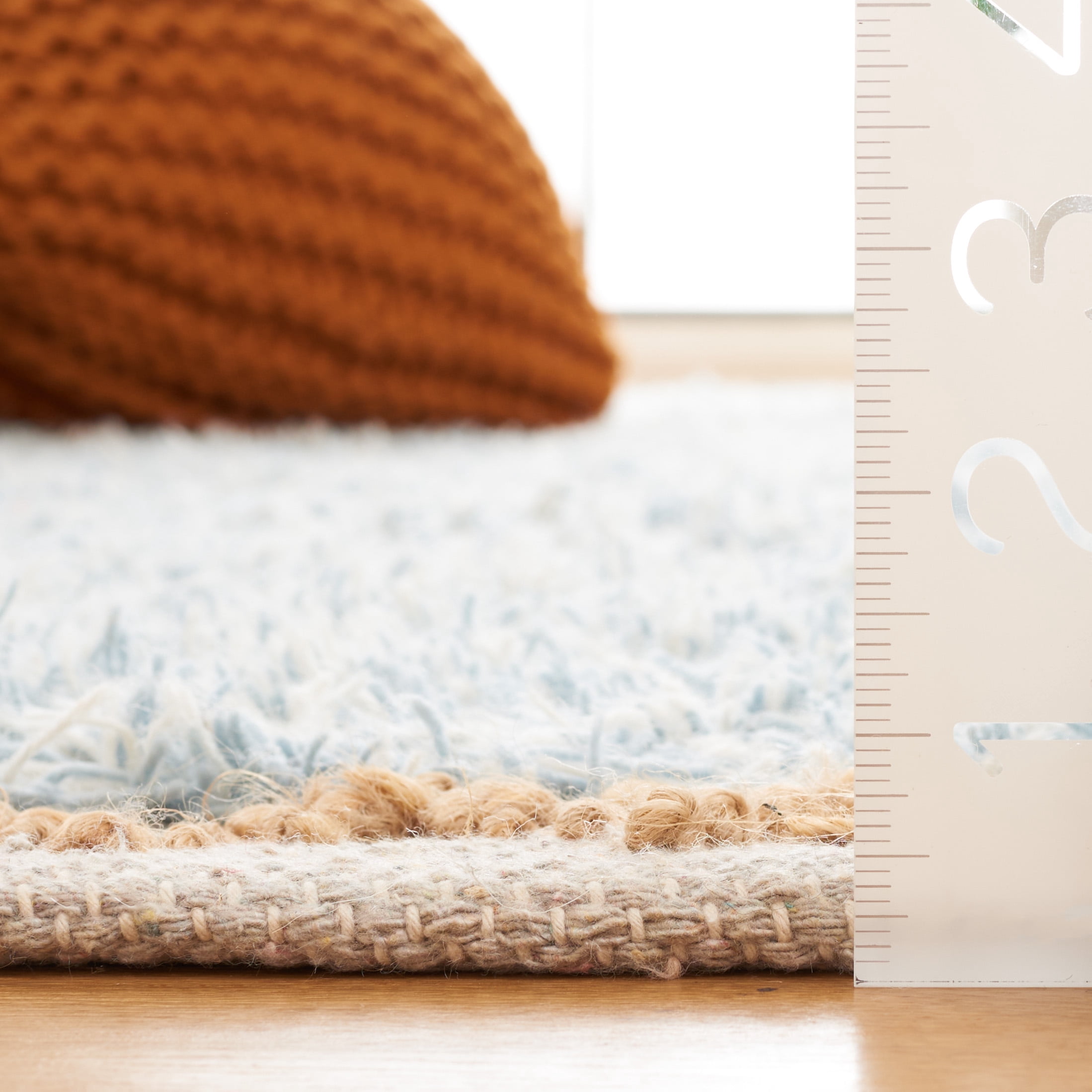 SAFAVIEH Natura Natasa Abstract Runner Rug, Blue/Natural, 2'3" x 8'