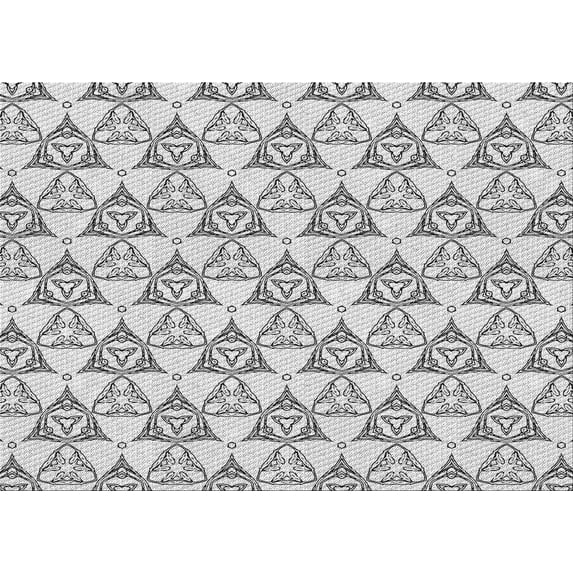 Ahgly Company Machine Washable Indoor Rectangle Transitional Gray Area Rugs, 7' x 9'