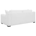 thumbnail image 6 of Pemberly Row Transitional Upholstered Fabric Sofa with Sloped Arms in White, 6 of 11