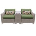 thumbnail image 1 of Coast 3 Piece Outdoor Wicker Patio Furniture Set in Cilantro, 1 of 2