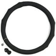 thumbnail image 4 of Masque Genuine Leather Steering Wheel Cover, for Trucks or SUVs - Black, Fits 15.5" to 16.5", 4 of 5