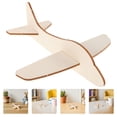 thumbnail image 1 of CTIRCHIU 20Pcs Wooden Airplane Model Kit Light Yellow DIY Plane for Creative Home and Portable Decor, 1 of 8