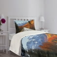 thumbnail image 5 of Ambesonne Fall Quilted Bedspread Set 2 Pcs, Highway Countryside Travel, Twin Size, Multicolor, 5 of 6
