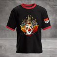 thumbnail image 2 of IWRICH Men's Plus Size Mardi Gras T Shirts Crew Neck Short Sleeve Rave Tshirts Loose Fit Comfy Funny Tees Black XXXXL, 2 of 3