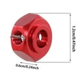 thumbnail image 7 of Dualoai 12mm Wheel Hex Hub Drive Adapters 1/10 10208 1/12 H12Y H12Y+ Red, 7 of 7