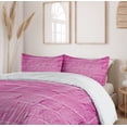 thumbnail image 6 of Ambesonne Modern Duvet Cover Sets, Brick Wall Scene Backdrop, 2-King, Magenta, 6 of 7