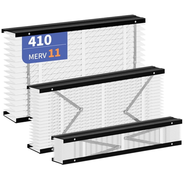 2-Pack 410 Filter Replacement Compatible with AprilAire 410 Whole House Air Purifiers Models,1410,1610,2410,2416,3410,4400,MERV11 Furnace Filter Repl