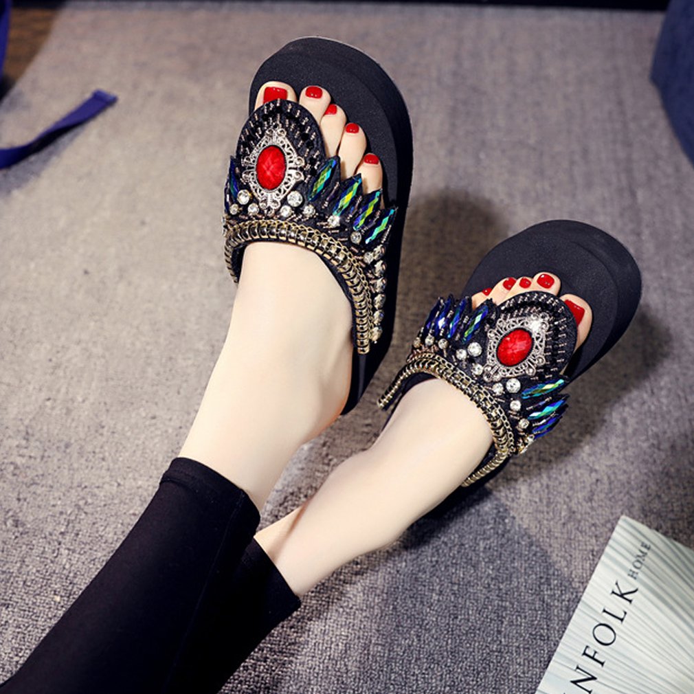 Women Summer Slipper Flip Flops Bohemia Floral Beach Slippers Thongs Sandals Walmart Canada