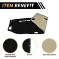 thumbnail image 5 of Unique Bargains Dash Cover for Isuzu D-MAX MU-X 2019-2024 Dash Board Mat Ultra Soft Non-Slip Dash Cover Mat Polyester Center Console Dashboard Cover Pad Carpet Black, 5 of 6
