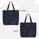 thumbnail image 2 of Balery Copper-Gold Gloss Outline Navy Dark Blue Bolsa de Mano para Mujeres con Cremallera, Bolsa de Gimnasio con Compartimentos, Bolsa para Laptop, Bolsa para Trabajo, 2 of 7