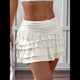 thumbnail image 5 of Faldas Vaporosas para Mujer, Faldas Pantalón con Volantes y Lazo, Minifaldas de Cintura Alta para Adolescentes, Faldas Pantalón de Tenis para Verano XL, 5 of 8