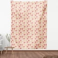 thumbnail image 4 of Ambesonne Fashion Fabric by the Yard Upholstery, Lady Shoes Hearts Pattern, 2 Yards, Pastel Pink Pale Peach, 4 of 5