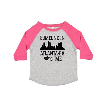 

Inktastic Atlanta Georgia Someone Loves Me Skyline Gift Toddler Boy or Toddler Girl T-Shirt