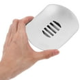 thumbnail image 3 of FELTECHELECTR 1Pcs Round Soap Dish Silver 304 Stainless Steel Draining Tray Bathroom Kitchen, 3 of 8