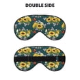 thumbnail image 2 of Fuzoiu Sunflowers Print Sleep Masks,Eye Masks with Adjustable Strap for Sleeping,Night Eye Shade for Women Men,Eye Cover for Full Night's Sleep, Travel and Nap, 2 of 7