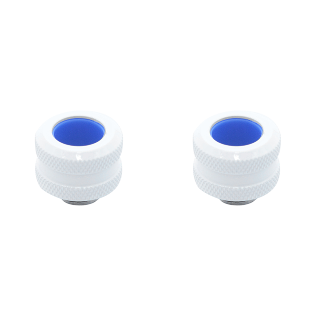 Conector Tubo Refrigeración Por para PC G1/4 Tubos Duros 14 Mm Diámetro Exterior () Blanco