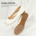 thumbnail image 3 of Zapatos DREAM PAIRS Bailarinas Slip-On para Niñas en Marfil, 3 of 6