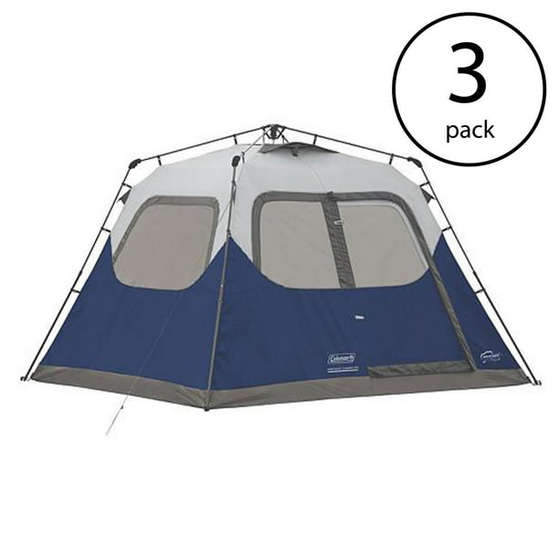 Coleman 6-Person 10' x 9' Instant Cabin Family Camping Tent w 