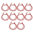 thumbnail image 3 of Juego de 10 Cables de Prueba de Conector Banana de 4 Mm Soldadura de Latón Niquelado en Oro Macho a Macho 1000 V 15 A para Proyectos Eléctricos negro Y Rojo 2 Colores ANGGREK Otros, 3 of 8